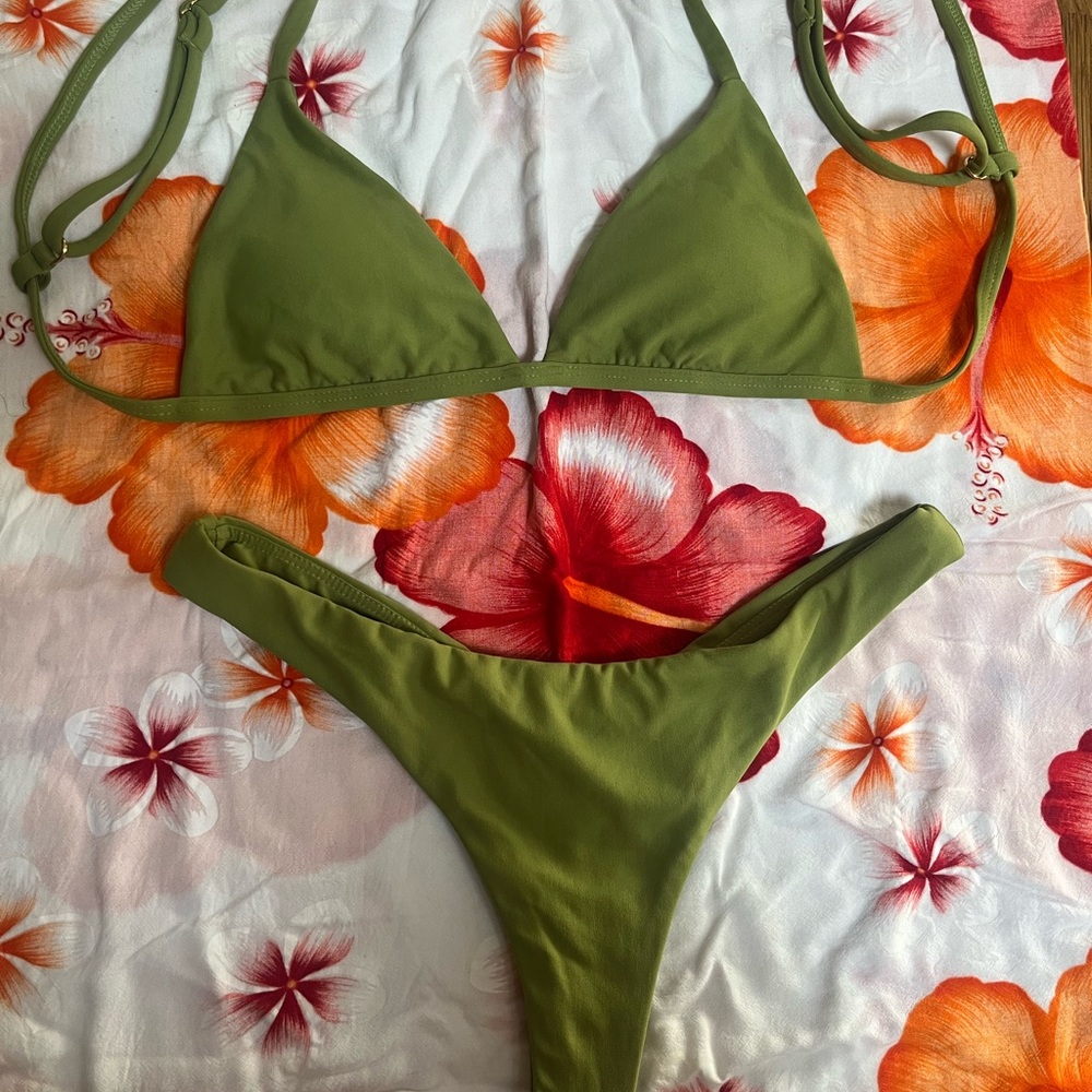 Midori Olive Green Bikini Set